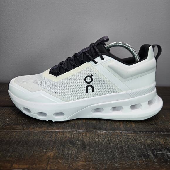 NEW ON Cloudnova X Womens Size 10 Comfy Running Shoes Sneakers Gym White Black - Picture 7 of 12